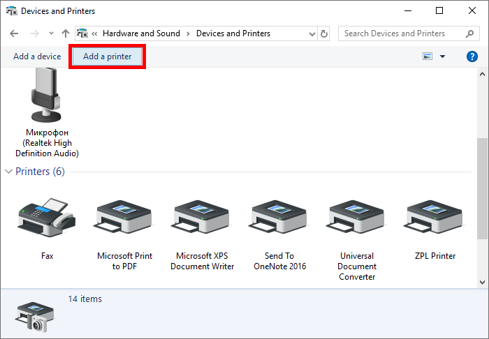 generic text only printer driver windows 10