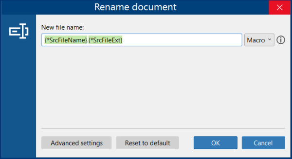 Add original file extension to the output file name