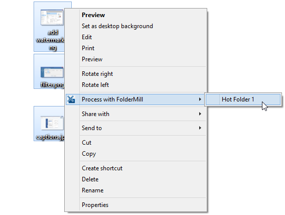 Process files with FolderMill