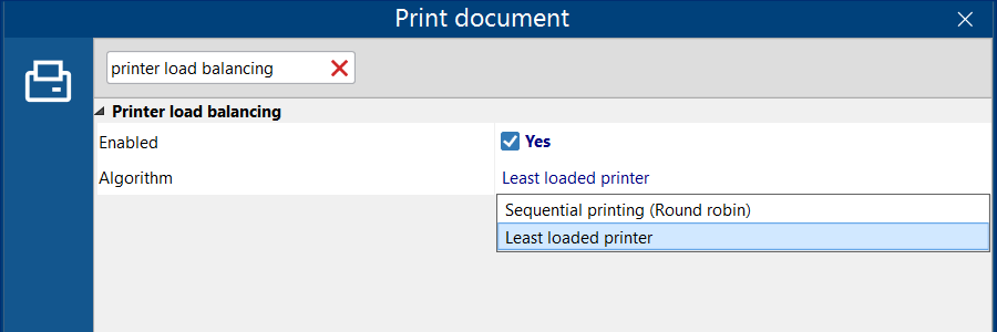 Printer load balancing in FolderMill