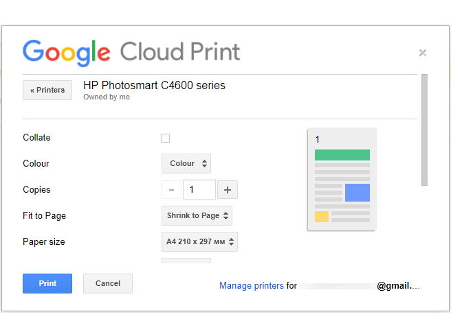 as Google Cloud Print Alternative