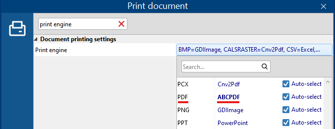 Print engine ABCPDF